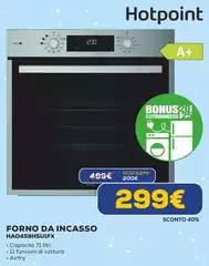 Hotpoint - Forno Da Incasso HAO458HSU1FX Hotpoint - Forno Da Incasso HAO458HSU1FX