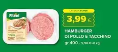 Fileni - Hamburger Di Pollo E Tacchino Fileni - Hamburger Di Pollo E Tacchino