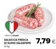 Salsiccia Fresca Di Suino Sale&Pepe Salsiccia Fresca Di Suino Sale&Pepe