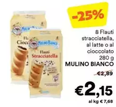 Mulino Bianco - 8 Flauti Stracciatella Al Latte O Al Cioccolato Mulino Bianco - 8 Flauti Stracciatella Al Latte O Al Cioccolato