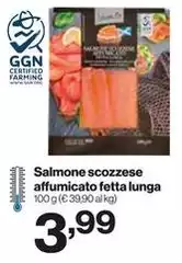 Salmone Scozzese Affumicato Fetta Lunga Salmone Scozzese Affumicato Fetta Lunga