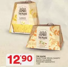 Tre Marie - Panettone Senza Canditi/ Basso Milanese/Pandoro Magnifico Tre Marie - Panettone Senza Canditi/ Basso Milanese/Pandoro Magnifico