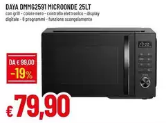 Daya - Dmmg2591 Microonde 25lt Daya - Dmmg2591 Microonde 25lt