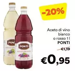 Ponti - Aceto Di Vino Bianco O Rosso Ponti - Aceto Di Vino Bianco O Rosso