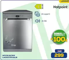 Hotpoint - HFC3C41CWX Lavastoviglie
