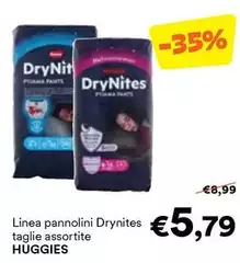 Huggies - Linea Pannolini Drynites Taglie Assortite Huggies - Linea Pannolini Drynites Taglie Assortite