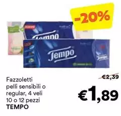 Tempo - Fazzoletti Pelli Sensibili O Regular Tempo - Fazzoletti Pelli Sensibili O Regular