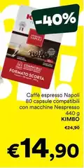 Kimbo - Caffè Espresso Napoli Compatibili Con Macchine Nespresso Kimbo - Caffè Espresso Napoli Compatibili Con Macchine Nespresso