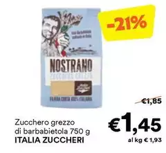 Italia zuccheri - Zucchero Grezzo Di Barbabietola Italia zuccheri - Zucchero Grezzo Di Barbabietola