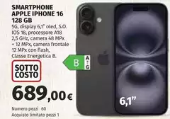 Apple - Smartphone  Iphone 16