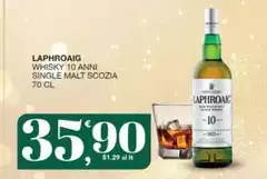 Laphroaig - Whisky 10 Anni Single Malt Scozia Laphroaig - Whisky 10 Anni Single Malt Scozia
