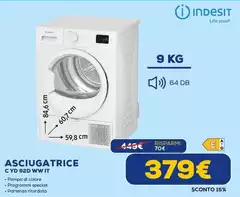 Indesit - Asciugatrice C Y 9dn Ww IT Indesit - Asciugatrice C Y 9dn Ww IT