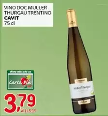 Cavit - Vino DOC Muller Thurgau Trentino Cavit - Vino DOC Muller Thurgau Trentino
