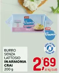 Crai - Burro Senza Lattosio In Armonia Crai - Burro Senza Lattosio In Armonia
