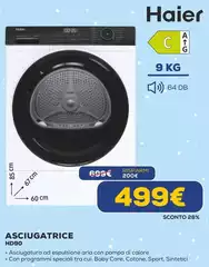 Haier - Asciugatrice HD90 Haier - Asciugatrice HD90