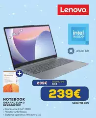 Lenovo - Notebook Ideapad Slim 3 82XB006NI Lenovo - Notebook Ideapad Slim 3 82XB006NI