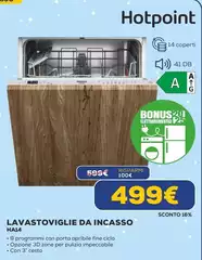 Hotpoint - Lavastoviglie Da Incasso HA14