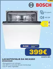 Bosch - Lavastoviglie Da Incasso SMV2HVX02E