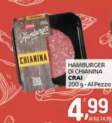 Crai - Hamburger Di Chianina Crai - Hamburger Di Chianina