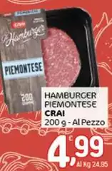 Crai - Hamburger Piemontese Crai - Hamburger Piemontese