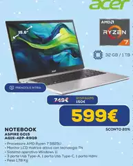 Acer - Notebook Aspire GO15 A615-42P-R909 Acer - Notebook Aspire GO15 A615-42P-R909