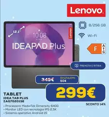 Lenovo - Tablet Idea Tab Plus ZAG7020ISE Lenovo - Tablet Idea Tab Plus ZAG7020ISE