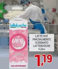 Lattebusche - Latte UHT Parzialmente Scremato Lattebusche - Latte UHT Parzialmente Scremato