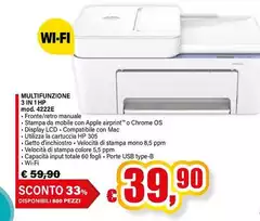 HP - Multifunzione 3 In 1 Mod. 4222E HP - Multifunzione 3 In 1 Mod. 4222E
