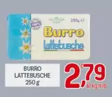 Lattebusche - Burro Lattebusche - Burro
