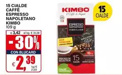 Kimbo - 15 Cialde Caffè Espresso Napoletano Kimbo - 15 Cialde Caffè Espresso Napoletano
