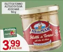 Asdomar - Filetti Di Tonno All'Olio Di Oliva Asdomar - Filetti Di Tonno All'Olio Di Oliva