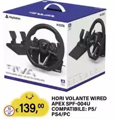 Hori - Volante Wired Apex SPF-004U Compatibile: P5/PS4/Pc