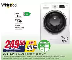 Whirlpool - Lavatrice Ffb 1148 Bsv IT Whirlpool - Lavatrice Ffb 1148 Bsv IT