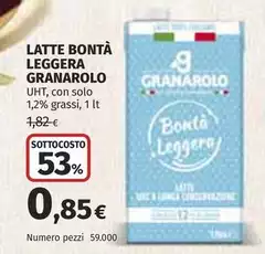 Granarolo - Latte Bontà Leggera