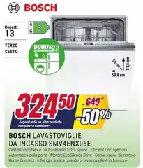 Bosch - Lavastoviglie Da Incasso SMV4ENX06E