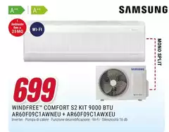 Samsung - Comfort S2 Kit 9000 Btu AR60F09C1AWNEU + AR60F09C1AWXEU Samsung - Comfort S2 Kit 9000 Btu AR60F09C1AWNEU + AR60F09C1AWXEU