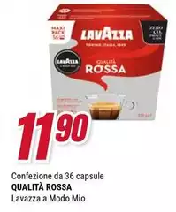Lavazza - Confezione Da 36 Capsule Qualita Rossa A Modo Mio