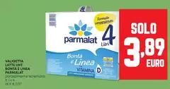 Parmalat - Latte UHT Bontà E Linea Parmalat - Latte UHT Bontà E Linea