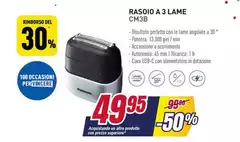Panasonic - Rasoio A 3 Lame CM3B Panasonic - Rasoio A 3 Lame CM3B