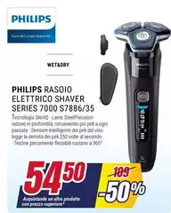 Philips - SHAVER Series 7000 S7886/35 Rasoio Elettrico Wet & Dry