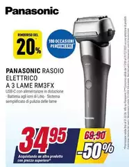 Panasonic - Rasoio Elettrico A 3 Lame RM3FX Panasonic - Rasoio Elettrico A 3 Lame RM3FX