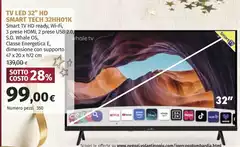 Smart Tech - Tv Led 32" Hd 32hh01k Smart Tech - Tv Led 32" Hd 32hh01k
