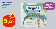 Regina - Carta Igienica "camomilla" Regina - Carta Igienica "camomilla"
