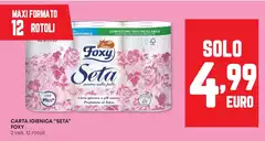 Foxy - Carta Igienica "seta" Foxy - Carta Igienica "seta"
