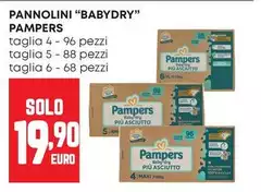 Pampers - Pannolini "babydry" Pampers - Pannolini "babydry"