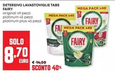 Fairy - Detersivo Lavastoviglie Tabs Fairy - Detersivo Lavastoviglie Tabs