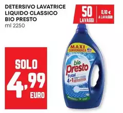 Bio Presto - Detersivo Lavatrice Liquido Classico Bio Presto - Detersivo Lavatrice Liquido Classico