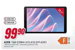 Acer - Tab Iconia A10 A10-31P-A2H1