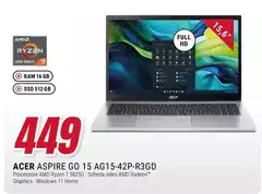 Acer - Aspire Go 15 AG15-42P-R3GD