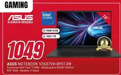 Asus - Notebook V3607VH-RP013W Asus - Notebook V3607VH-RP013W